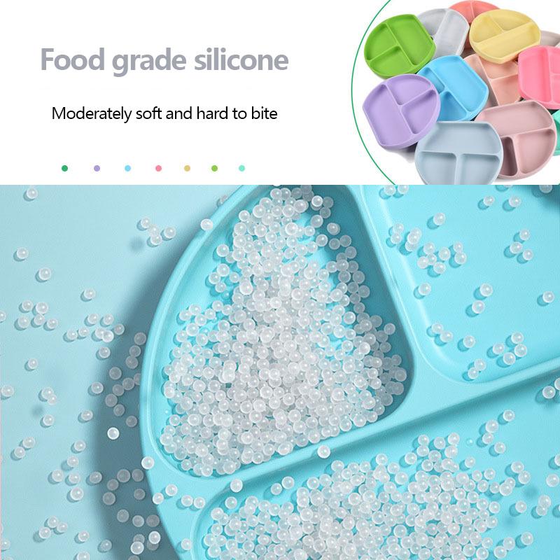 6 шт. детские тарелки для кормления детей, мягкая силиконовая миска, тарелка, чашка, нагрудники, ложка, вилка, набор, нескользящая мультяшная посуда для детей, не содержит BPA