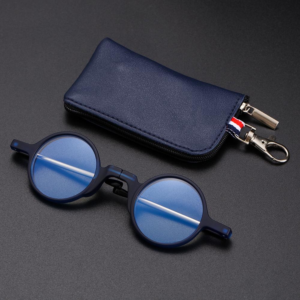 Carry Folding for Women & Men with Keychain Case Mini Reading Glasses Presbyopia Eyeglasses Readers