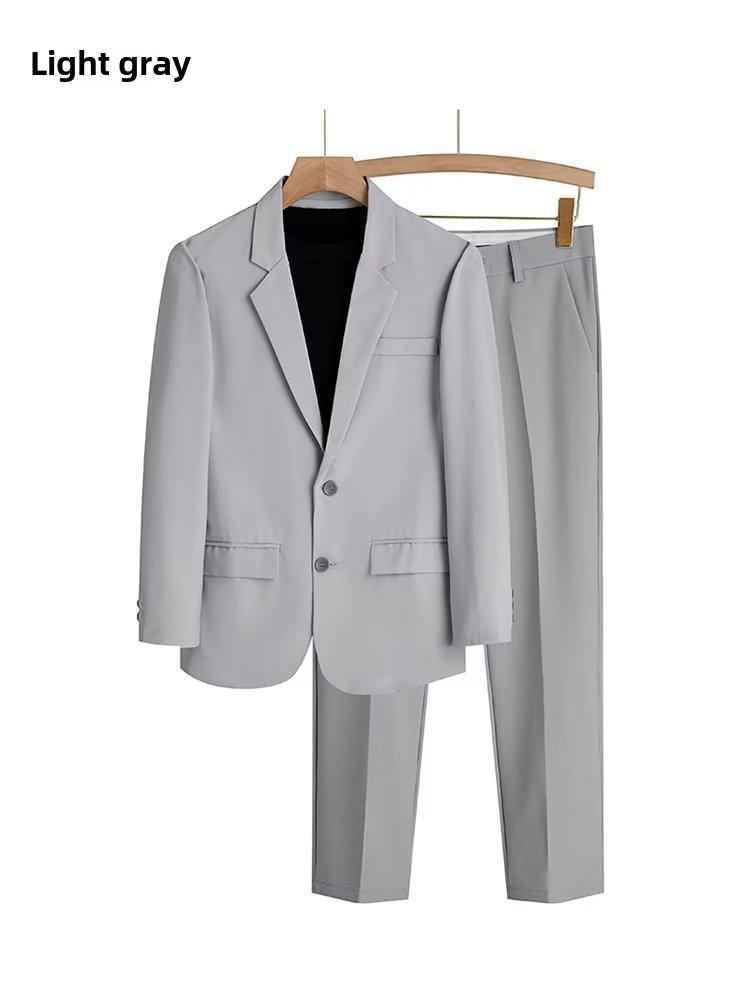 2023 Men's Spring/Autumn Light Mature Style Suit Jacket: Trendy, Loose-Fit, Elegant Uniform Top