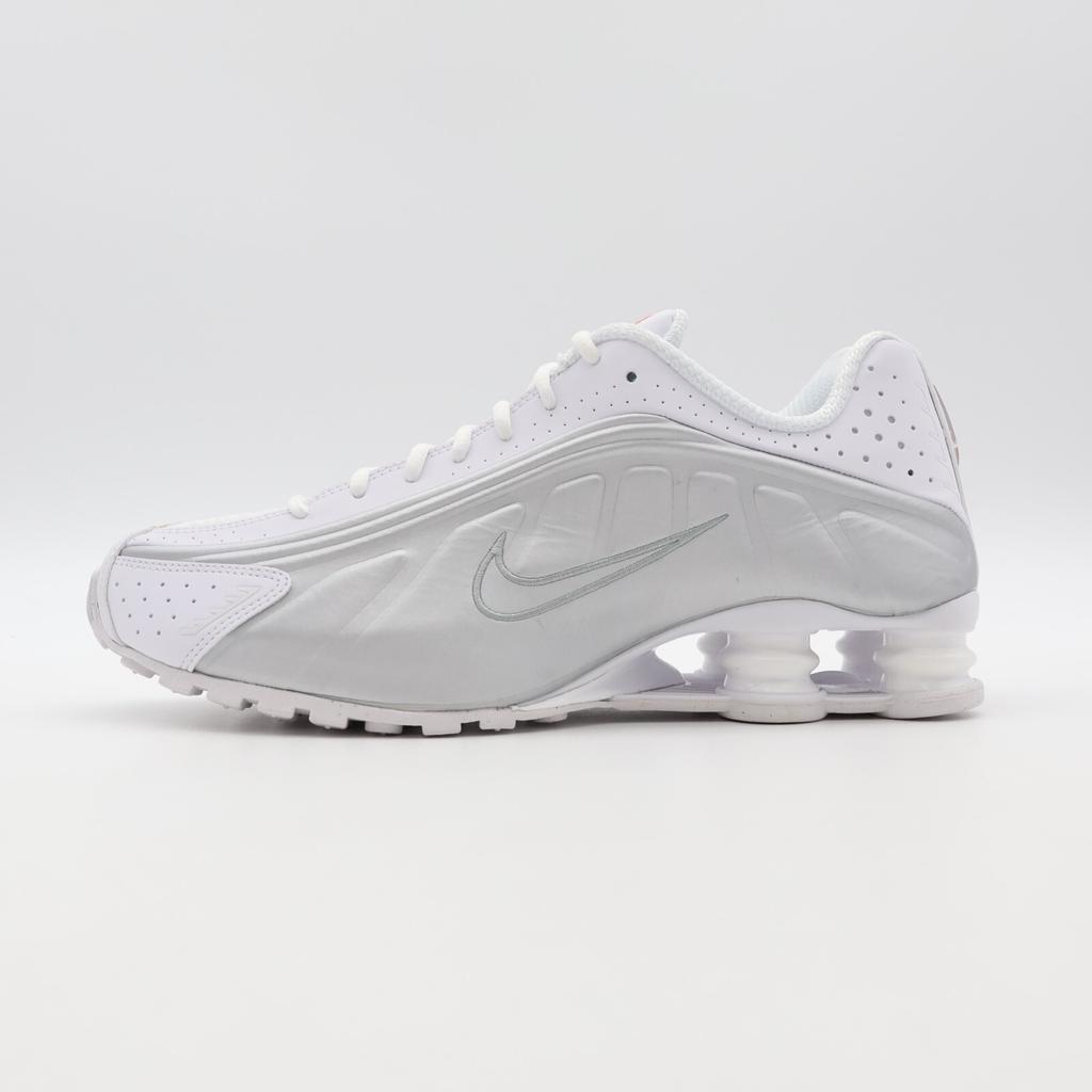 AR3565-101 Nike Shox R4 Белый Металлический Серебристый Макс Оранжевый (Женский)