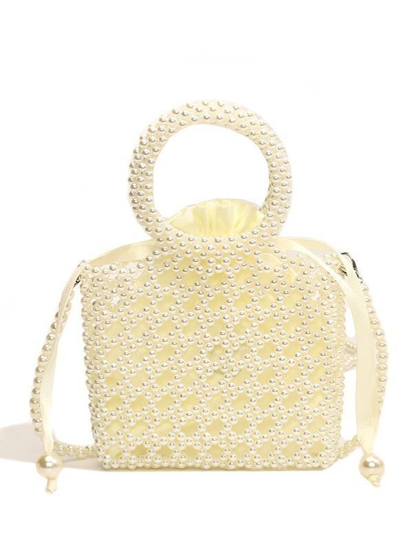 Новая жемчужная женская сумка ручной работы с отделкой из бисера, модная женская сумка-мессенджер с подиумной отделкой, легкая роскошная фактурная сумка для мобильного телефона