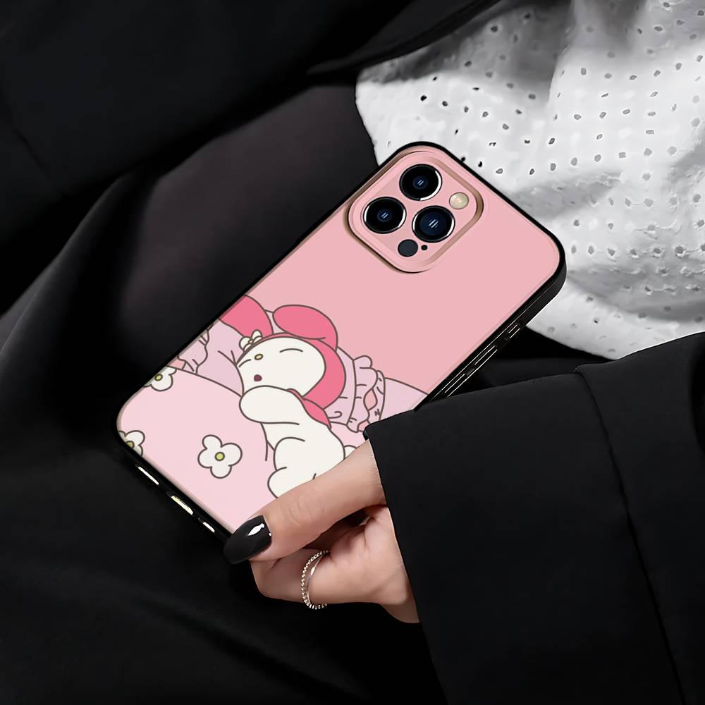 Милый Мультяшный Чехол-Телефон M-Melody Для IPhone 17 15 Pro Max 14 Pro 12 11 13 Mini X XR XS 16 Plus SE Задняя Крышка