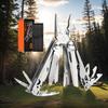 Multitool with Safety Lock, Stainless Steel Multitool Clamp Pocket Tool, Collapsible Multitool with Nylon Sheath