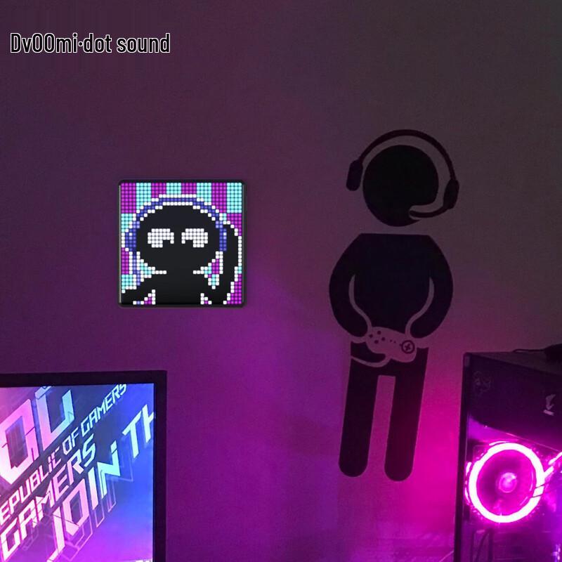 Пиксельный дисплей Divoom Pixoo Max с часами и подсветкой окружающей среды