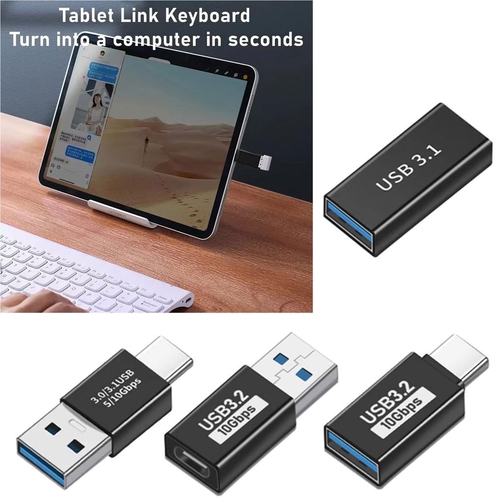 USB 3.1 на Type-C Адаптер Поддерживает Передачу Данных 10 Гбит/с и Зарядку для Смартфонов, Планшетов и Других Устройств