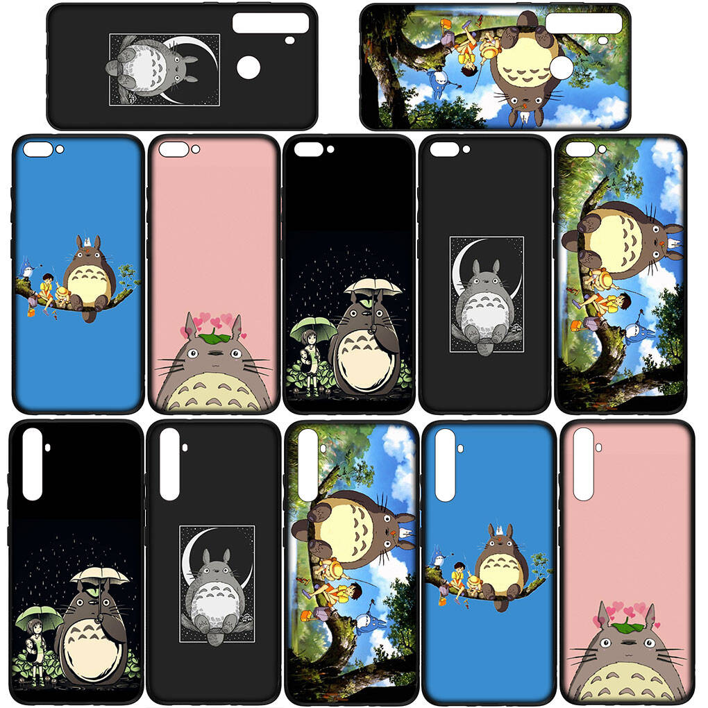 Чехол для iPhone 17 16 15 Xiaomi Poco Redmi Note 14 13 12 11 Pro Max 9 16e Samsung Galaxy S25 S24 S23 A4 A07OPPO Huawei Мультяшный чехол для телефона Тоторо