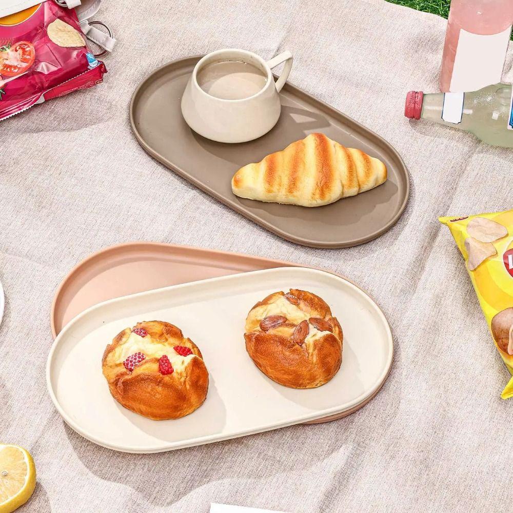 Пластиковый поднос для сервировки, овальное блюдо, кухонный органайзер, поднос для десертов, свадебная вечеринка