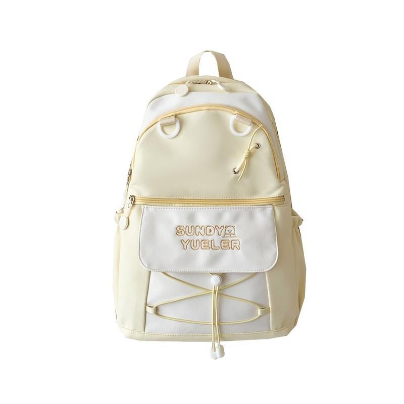 Новые школьные рюкзаки для учащихся средней и старшей школы Свежий и милый рюкзак для женщин Большой вместимости для студентов колледжа Повседневный контрастный рюкзак