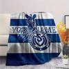 1PC Msv Duisburg Custom Name Patterned Flannel Blanket Suitable For All Seasons For Home Decor Warmth And Comfort Gifts Holiday Present