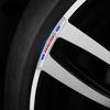 BHSP3 4Pcs Car Wheel Tire Rim Sticker Decor Accessories For Ford Focus Mk2 MK3 MK7 MK4 Fiesta Ranger Mustang Kuga Mondeo Explorer GTD