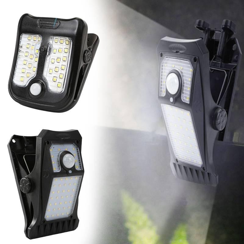 Clip Light Solar Outdoor Courtyard Motion Sensing Lights Weatherproof Camping