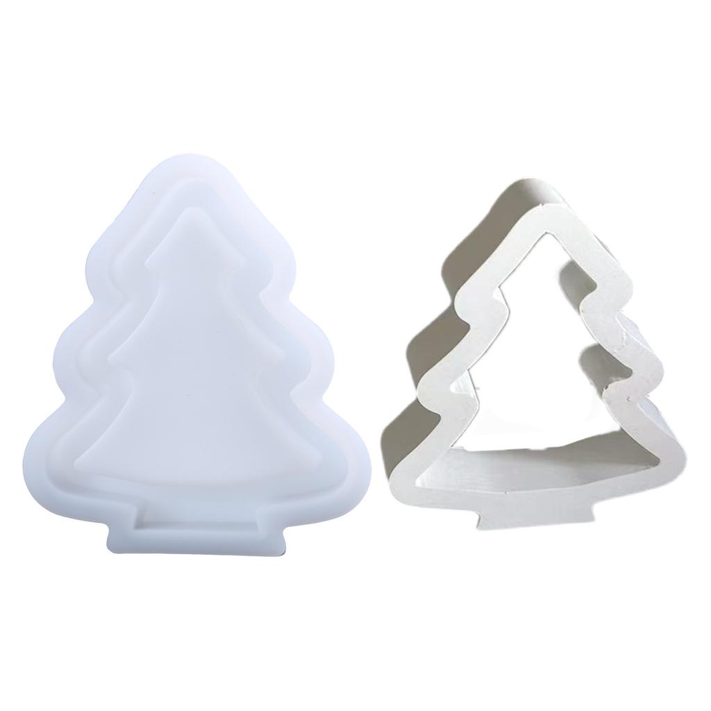 Украшение для дома Силиконовая форма Полая форма для рождественской елки Практичная гипсовая форма Принадлежности для изготовления ювелирных изделий