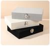 New High-End Jewelry Box with Buckle: Large Capacity Drawer for Necklace & Earrings