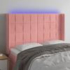 VidaXL LED Headboard Bedroom Furniture Double Bed Accessory Head of Bed Frame Interior Pink 3124101