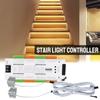 Automatic For Stairs Flexible Strip LED Motion Sensor DC 12V 24V 32 Channels Stair Light Controller Kit
