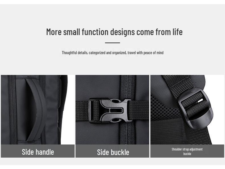 Мужской водонепроницаемый многофункциональный компьютерный и дорожный рюкзак - Большая вместимость и расширяемая конструкция