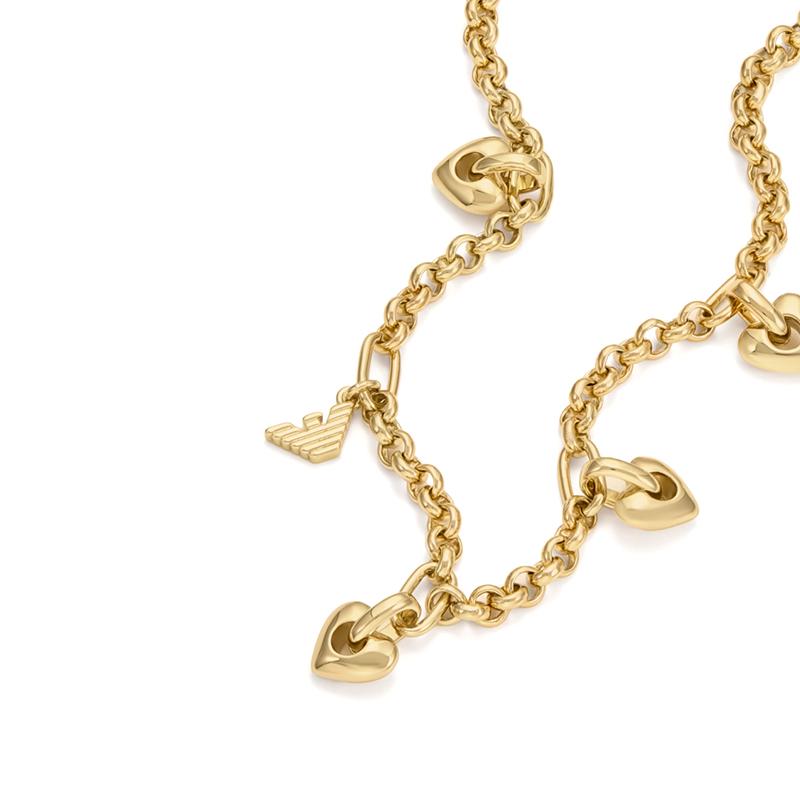 Emporio Armani Серия Любовь Сердце Милая Девочка Ожерелье Женское ожерелье Золотое EGS3267710