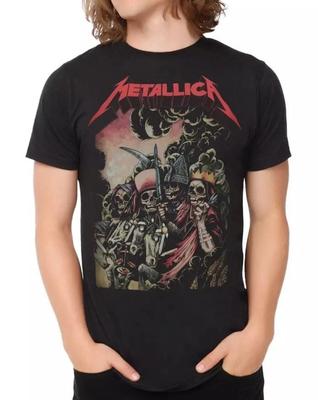 РЕДКИЙ! Футболка Metallica The Four Horsemen ГОРЯЧАЯ НОВАЯ Унисекс Футболка
