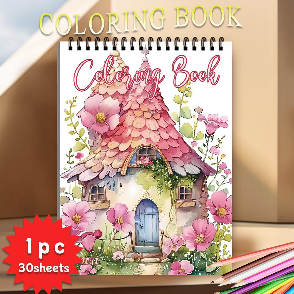 1 шт., Книжка-раскраска для девочек - 30 различных узоров, 100 г/м², 11,2x8,3 дюйма, Снятие стресса, Пасха, День рождения, Подарок на День святого Валентина