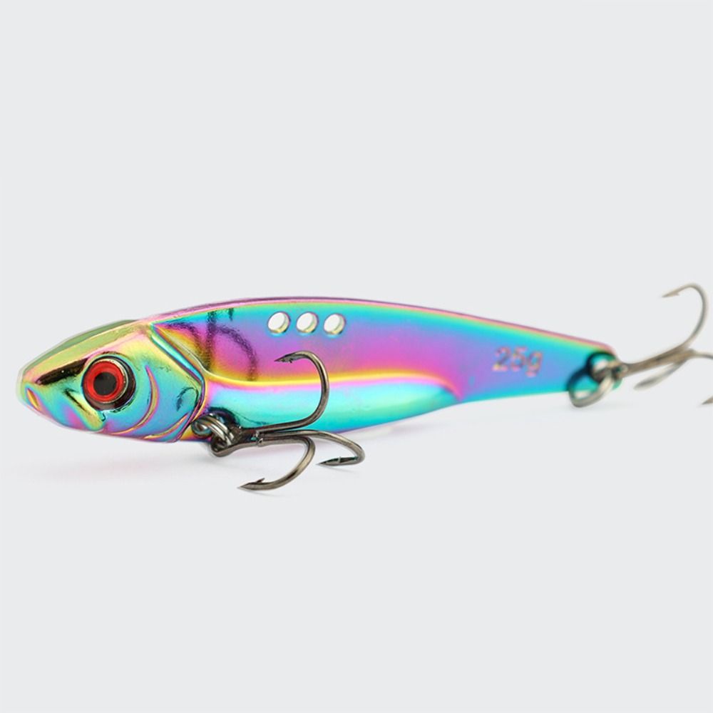 5PCS With 3D Eyes Fishing Blade Bait Zinc Alloy Swimbait Lure Durable Vib Blade Lure For Walleye