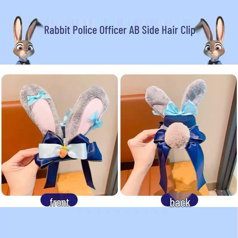 Zootopia Judy Hopps Headband & Hair Clips - Cute Hair Accessories for Women & Children