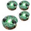 Manekinext Wireless Mini LED Light with Magnetic Power Supply for Dioramas and Plastic Models 4-Piece (Green)