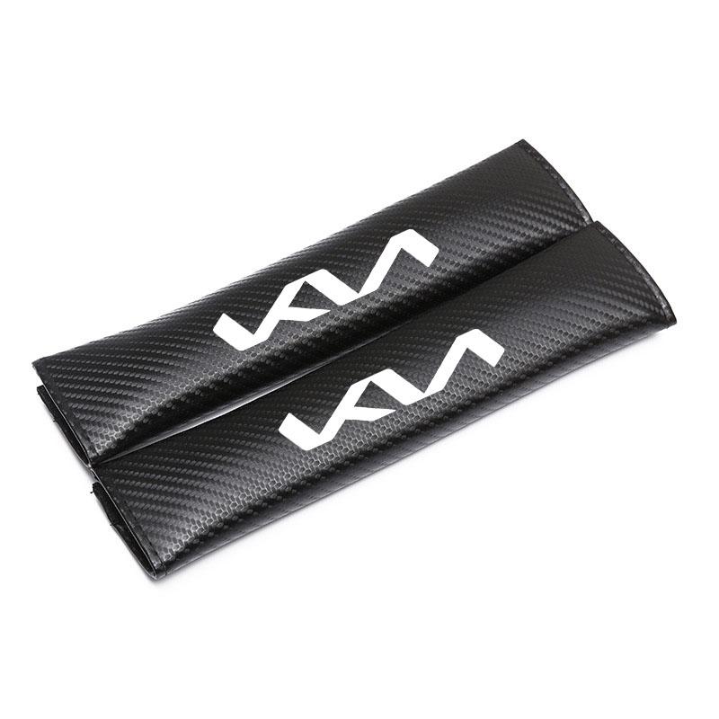 AAOA1 Car Safety Belt Cover Adjustable Shoulder Strap Covers Car Shoulder Protector Pad For Kia Rio 3 4 K2 K3 X-Line Car Accessories