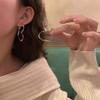 Модные серьги-кольца из нержавеющей стали в форме сердца для женщин в стиле панк, винтажные серьги для пирсинга из нержавеющей стали для девочек, рождественские подарки