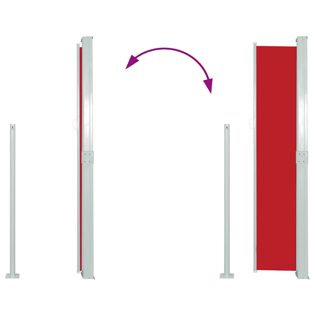 Retractable Side Awning 170*300 cm Red