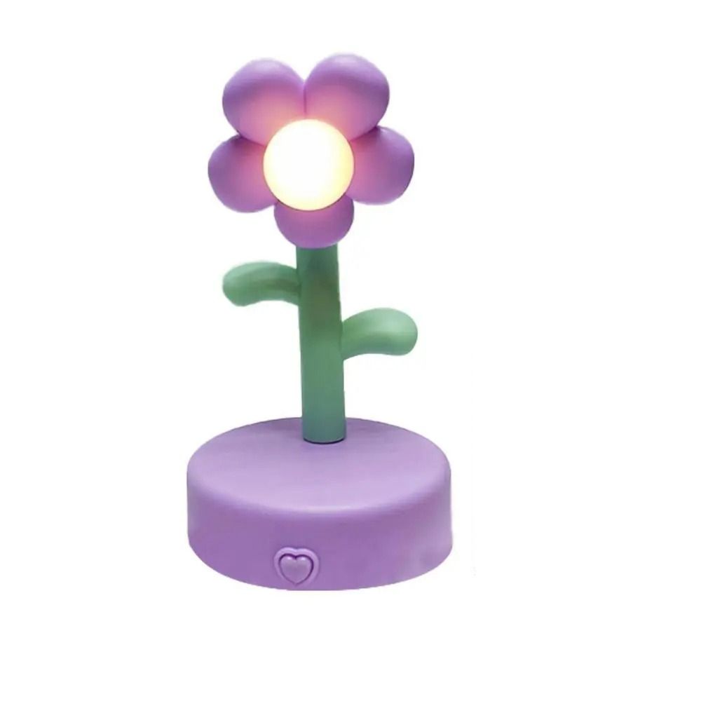 Миниатюрные пейзажи, мини светодиодный ночник в виде цветка, милая настольная лампа, креативный мультяшный прикроватный светильник, детская игрушка