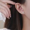 Простые серьги-бантики для женщин, милые и универсальные, девичьи, для ушных отверстий, ногтей на ушных косточках