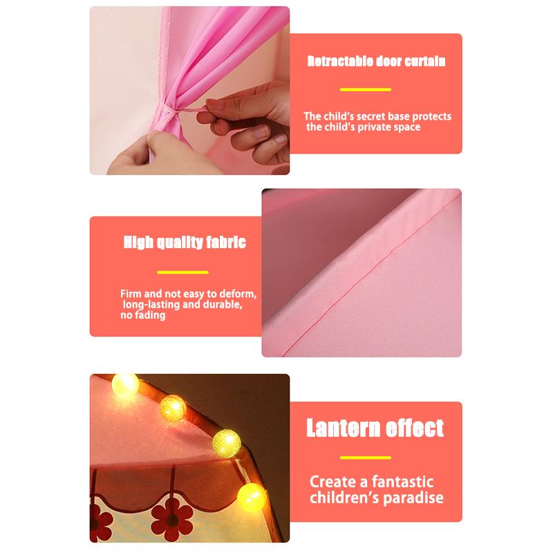 Складные детские палатки Портативные детские палатки Вигвам Большой игровой домик Детская кровать Палатка