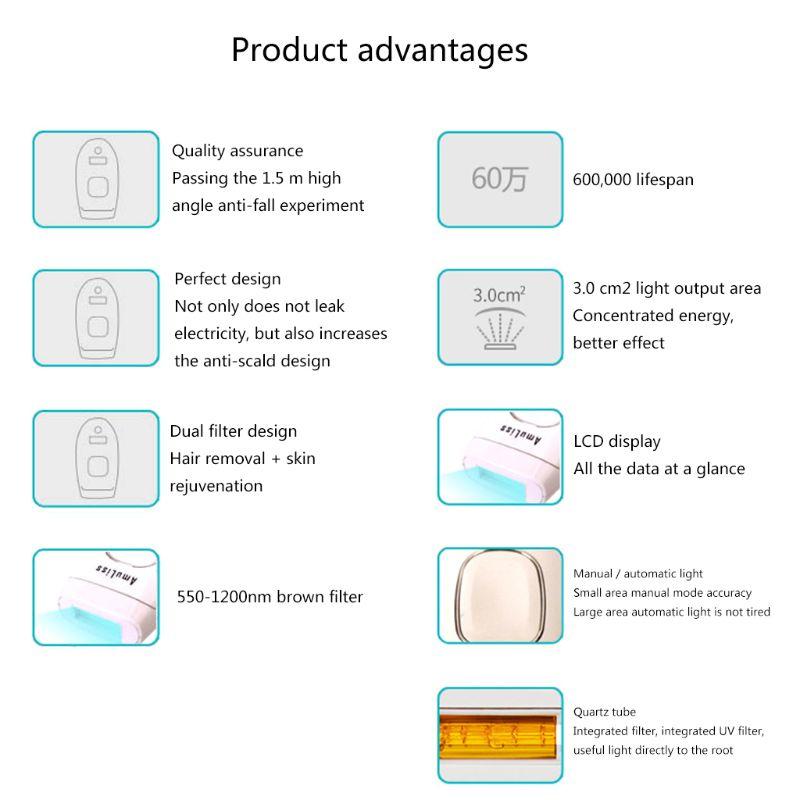 600000 профессиональный постоянный IPL эпилятор LCD удаление волос электрический