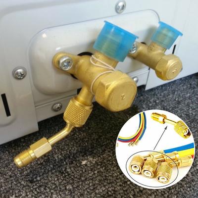 Адаптер для мини-сплит-системы HVAC Быстроразъемные соединения с внутренней резьбой 5/16 дюйма и раструб с наружной резьбой 1/4 дюйма 