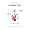 Original 925 Sterling Silver Bead Charms Red Heart Cardinal Bird Pendant Fit Original Bracelet For Women DIY Jewelry Gift