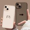 Забавный Милый Кот Рыба Прозрачный Парный Чехол для Телефона Пары Для iPhone 14 15 12 11 13 Pro Max 13Mini XS XR SE 8 15Plus Чехол Fundas Оболочка