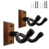 2 Pcs Gun Rack Crossbow Hanger for Wall Vertical Wall Mount Hardwood Gun Holder Compound Bow Hanger Holder Displays Rack Shotgun Hooks Rifle Storage