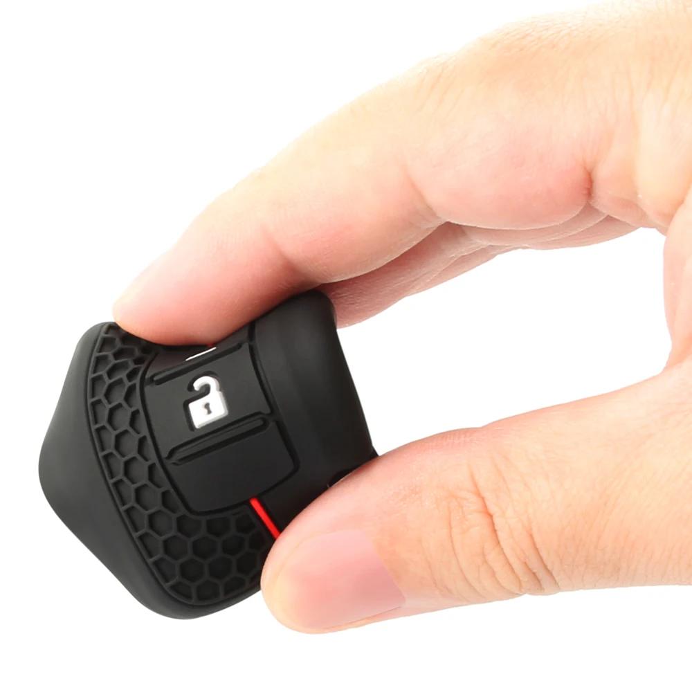 Чехол-накладка для ключа автомобиля для Mitsubishi ASX ASH Outlander Lancer EX Galant Pajero L200 2 кнопки брелок протектор