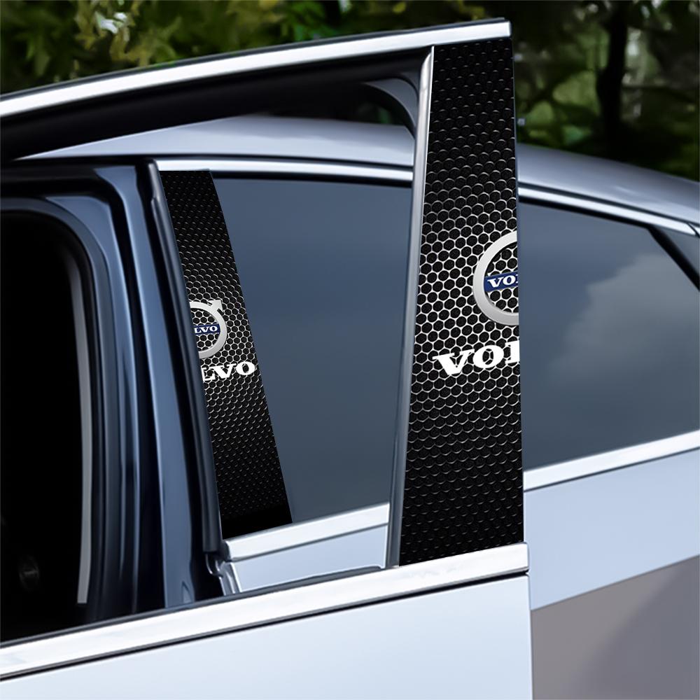Для Volvo Rdesign AWD C30 C70 S40 S60 Центральная стойка автомобиля Наклейка Авто Стайлинг Водонепроницаемая Накладка на стойку B Декоративные Аксессуары