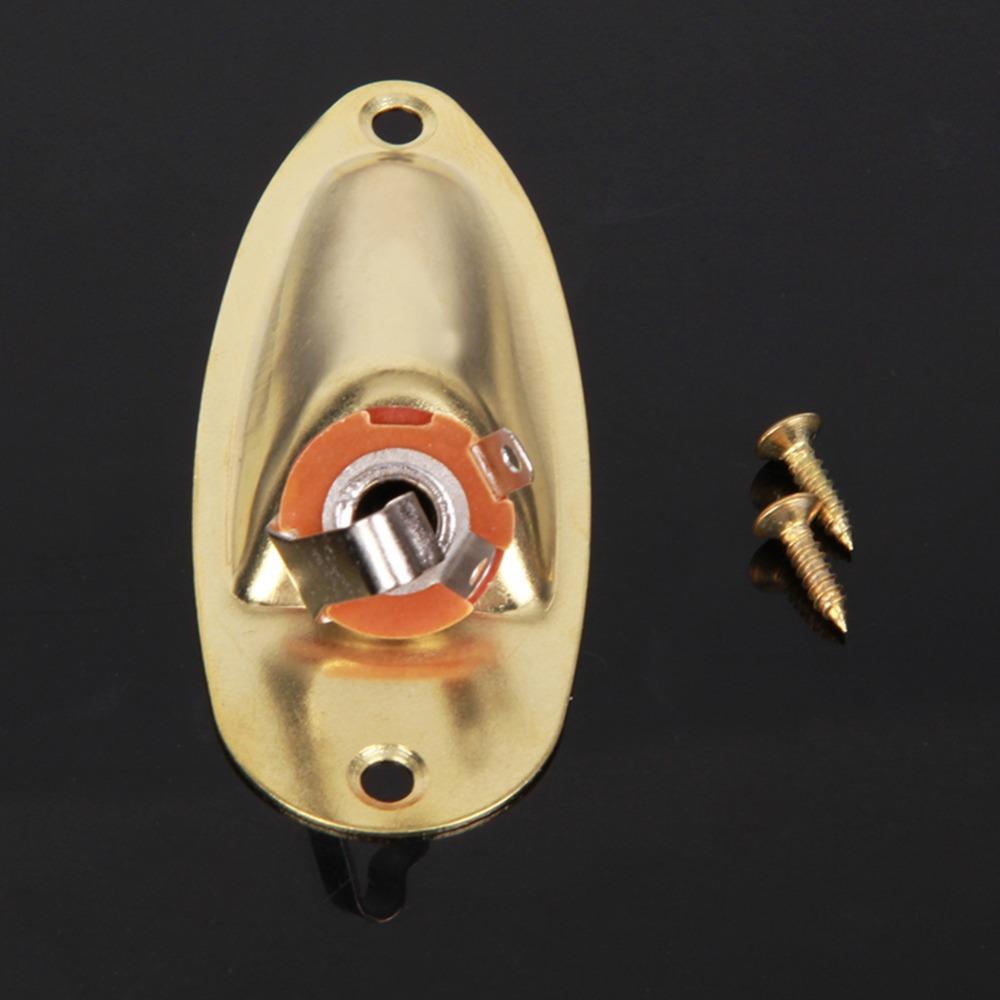 Guitarra Pickup Boat Guitar Jack Plate Guitar Parts 6.35mm Guitarra Pickup Electric Guitar