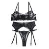 Комплект из 3 предметов: бюстгальтер, трусики, 3D-украшение в виде цветка и банта, на косточках, с эластичными кольцами для бедер, с высокой талией, для брачной ночи, романтической ночи, для леди, секса, комплект нижнего белья