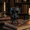 Декор в готическом стиле Череп Мини-горшок для растений, 3D-печатный жуткий цветочный горшок, Контейнеры для суккулентов на рабочий стол, Настольное украшение для Хэллоуина