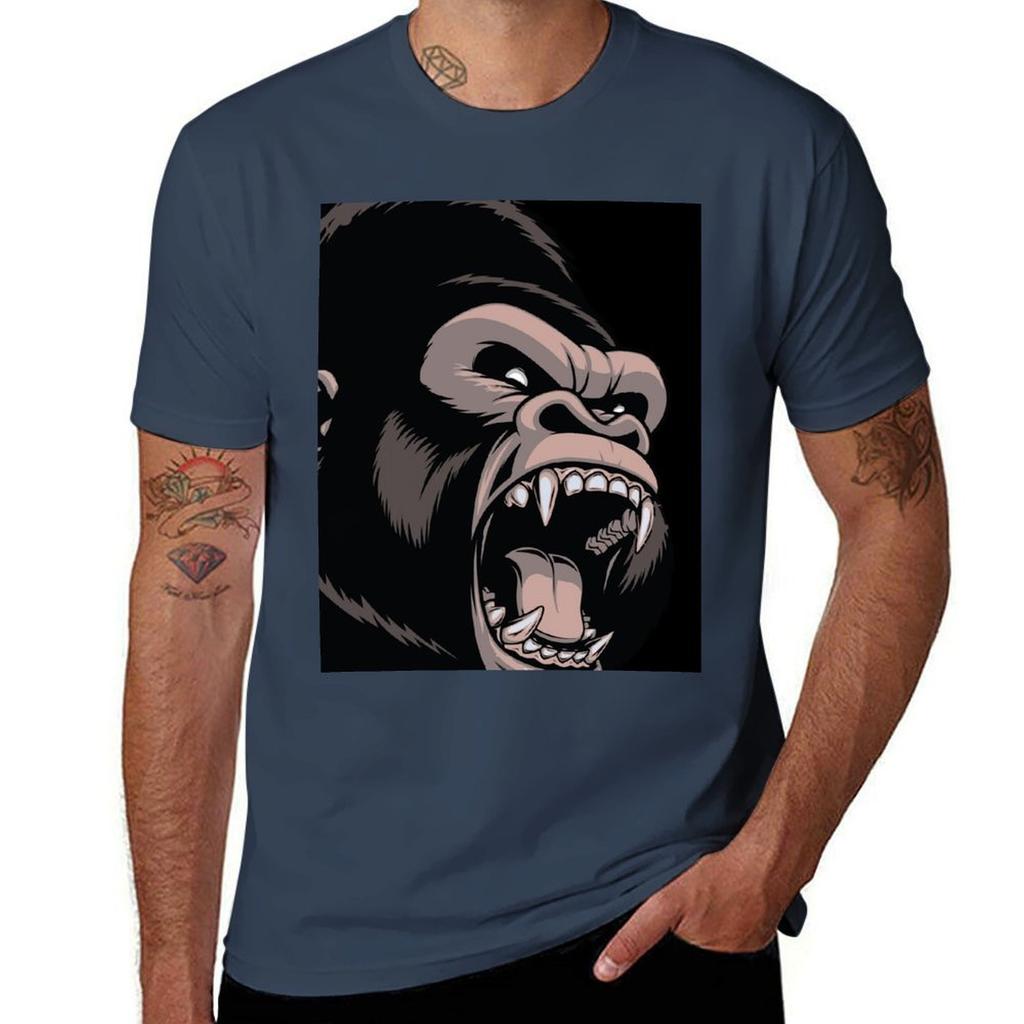 Gorilla Tshirt Breathable Basic Cotton Tshirt