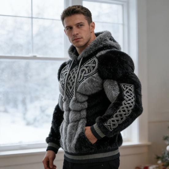 Мужская толстовка с капюшоном на шнурке с длинным рукавом, толстовка с 3D-цифровой печатью, уличный стиль, повседневная одежда для спортзала