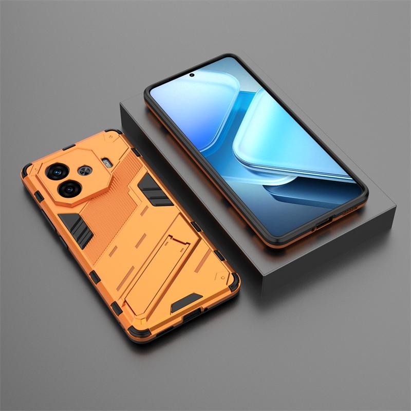 Чехол для vivo iQOO Z9 Turbo Для iQOO Z9 Turbo 5G Чехлы Funda Capa Бампер Подставка Держатель Броня Чехол Для iQOO Z9 Turbo 5G Китай