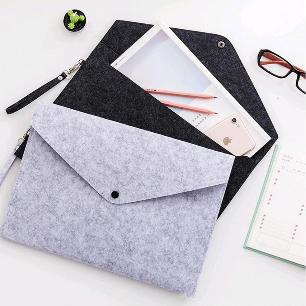 Ougeya Shop Felt Envelope A4 File Pocket Document Bag Holder Organizer School Office Supply
