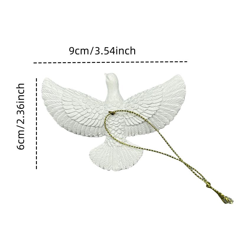 1 шт. Голуби дружбы Смола Рождественское украшение Голуби Украшение для рождественской елки Лучший подарок