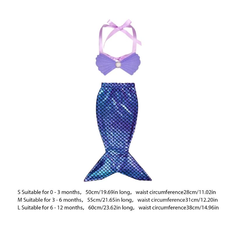 Themed Outfit Photography Props Toddler Photo Accessories for Infant Bra Tail Costume Baby Essential