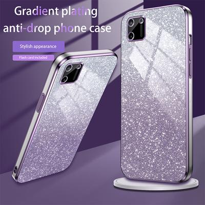 Роскошный блестящий чехол с гальваническим покрытием для OPPO Realme C7 C11 C15 C17 C20 C21 C25Y C30 C30S C31 C33 C55 Противоударный чехол для телефона