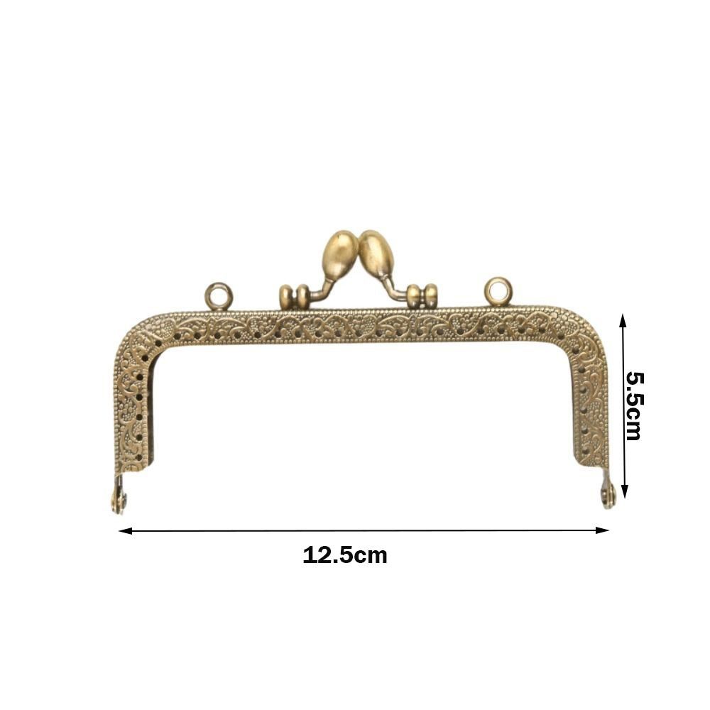 Винтажная застежка для кошелька, рамка для сумки, фурнитура для кошелька, рамка для мини-кошелька, застежка для поцелуя, изготовление сумок